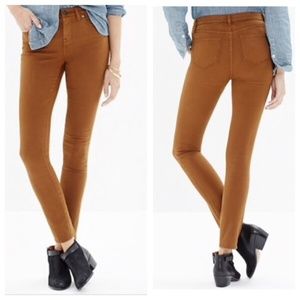 Madewell 9" high-rise skinny corduroy Mustard 25